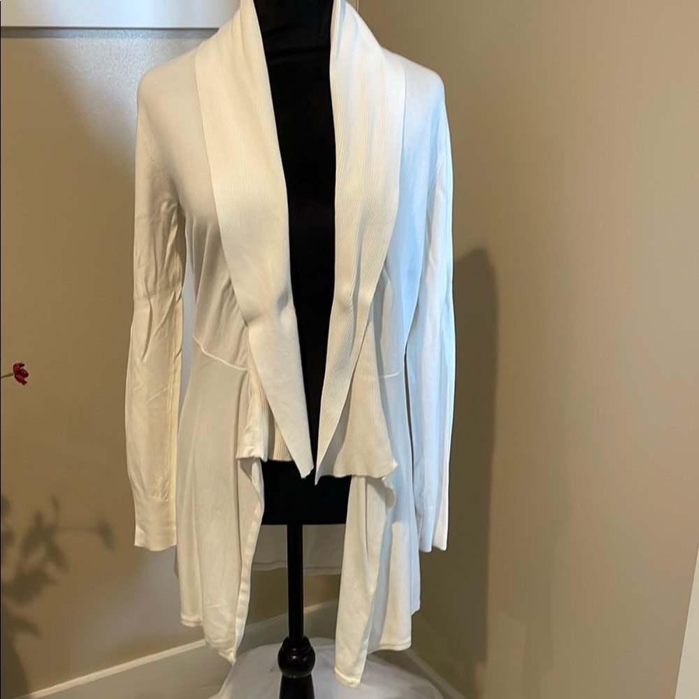 White House Black Market Women's White Cardigan